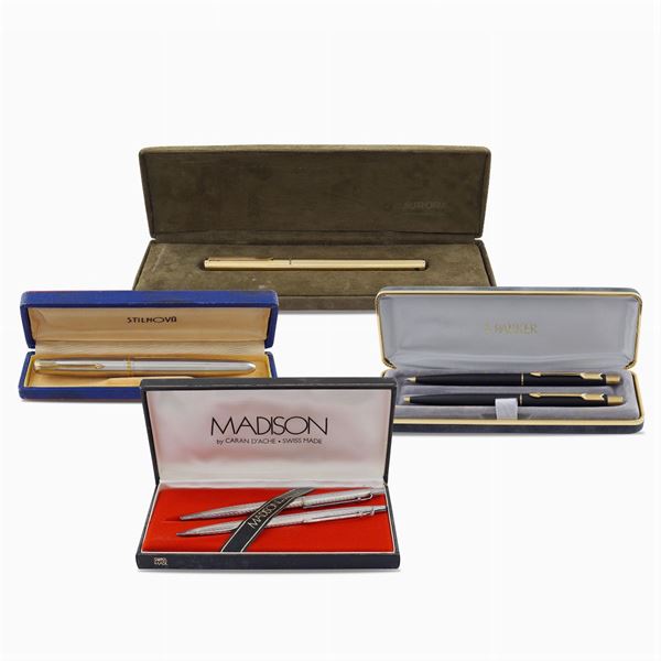 Four pens and two mechanical pencil  (vintage)  - Auction MODERN AND CONTEMPORARY ART - Colasanti Casa d'Aste