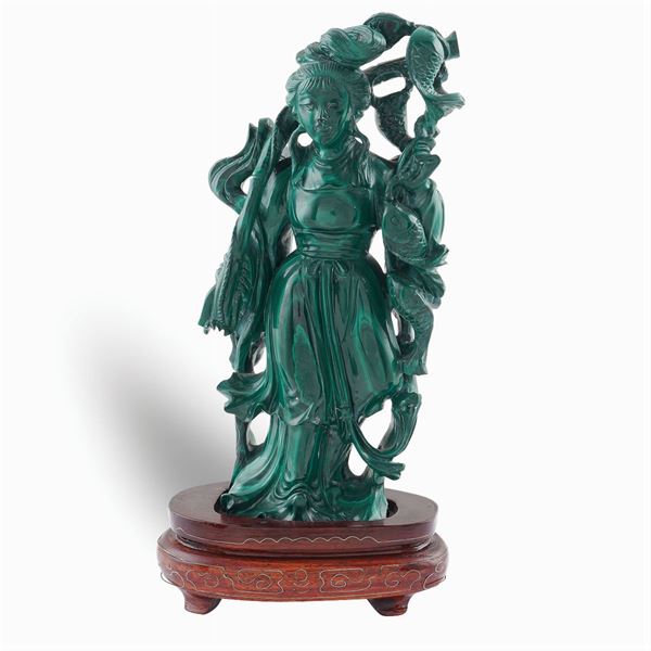 A malachite composition