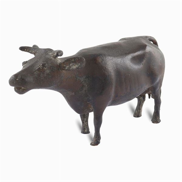 A burnished bronze sculpture