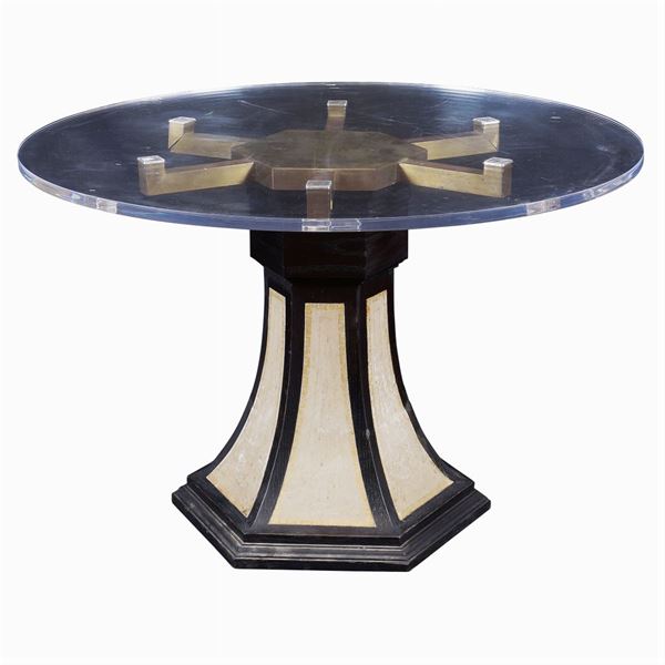 A table with plexiglass surface  (1970s)  - Auction MODERN AND CONTEMPORARY ART - Colasanti Casa d'Aste