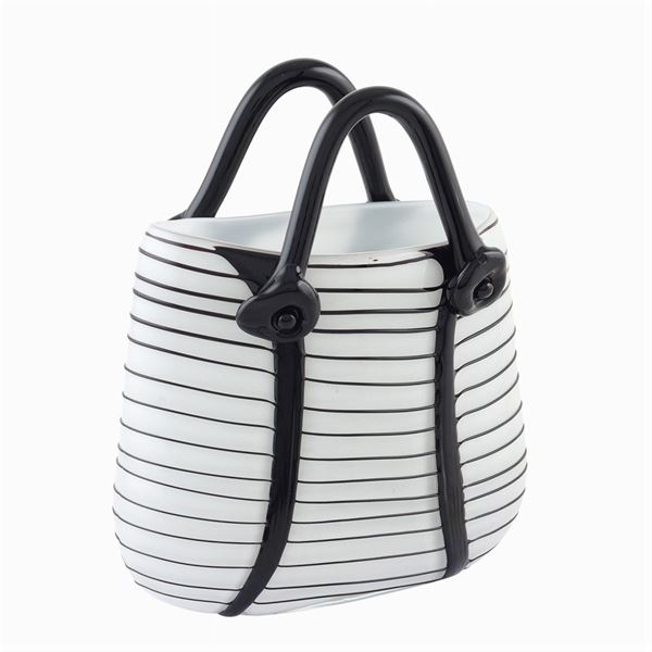 Vaso portafiori a forma di borsa