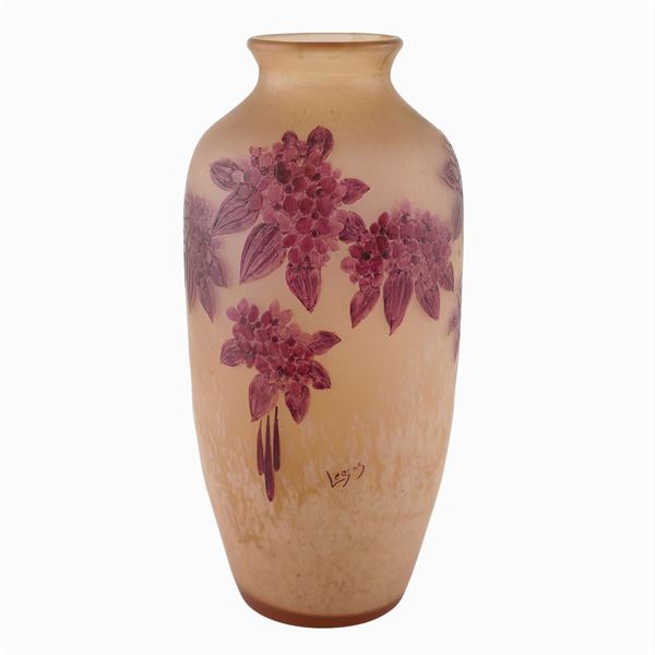 Legras, ruby series vase  (France, early 20th century)  - Auction MODERN AND CONTEMPORARY ART - Colasanti Casa d'Aste