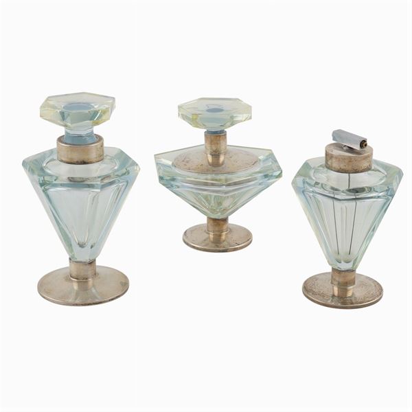 A parfume bottles set (3)  (Germany, Decò period)  - Auction MODERN AND CONTEMPORARY ART - Colasanti Casa d'Aste