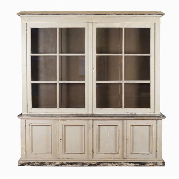 Libreria in legno decapato