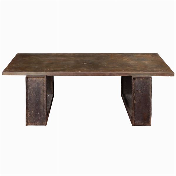 An iron table