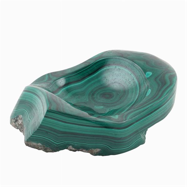 A malachite ashtray