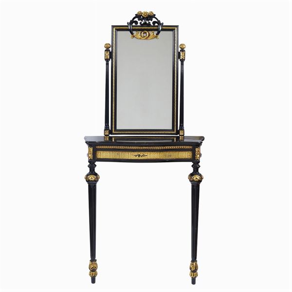 A console with a mirror  (20th century)  - Auction MODERN AND CONTEMPORARY ART - Colasanti Casa d'Aste