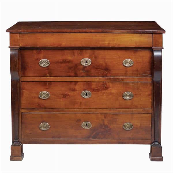 A walnut commode  (France, 19th century)  - Auction Fine Art from Villa Astor and other private collections - Colasanti Casa d'Aste