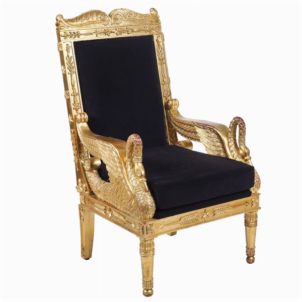 An Empire style armchair  (20th century)  - Auction MODERN AND CONTEMPORARY ART - Colasanti Casa d'Aste