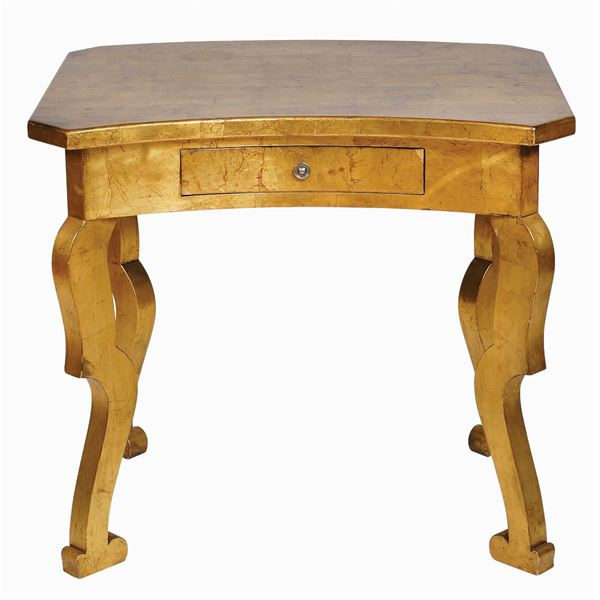 Scrittoio in legno dorato