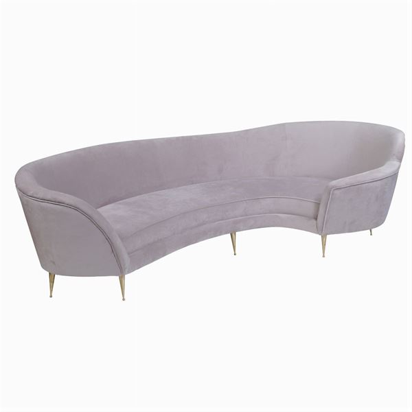 A shaped sofa