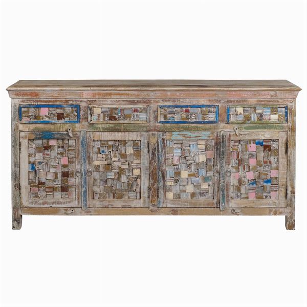 Mobile credenza in legno decapato