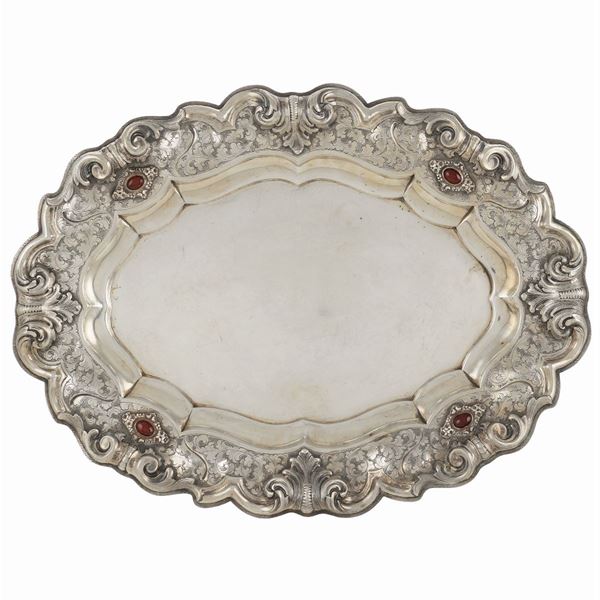 An italian silver tray
