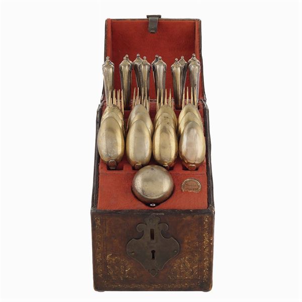 A vermeil silver italian style flatware (37)