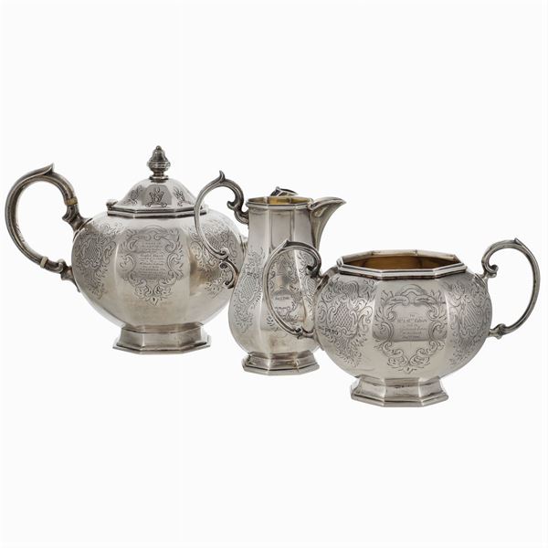 An english Silver tea service