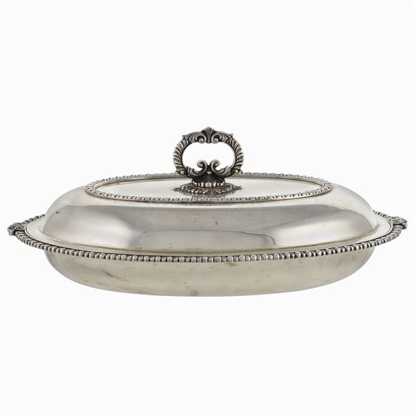 An italian silver vegetable dish