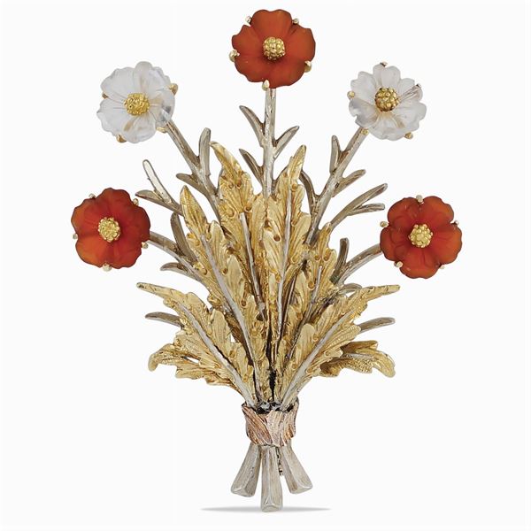 Buccellati, floral pattern brooch