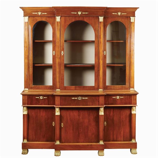 A mahogany Empire style library  (France, early XX century)  - Auction Fine Art from Villa Astor and other private collections - Colasanti Casa d'Aste