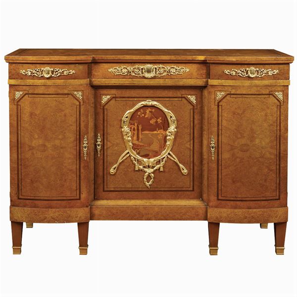 Tuia root wood sideboard  (France, late 19th early 20th century)  - Auction Fine Art from Villa Astor and other private collections - Colasanti Casa d'Aste