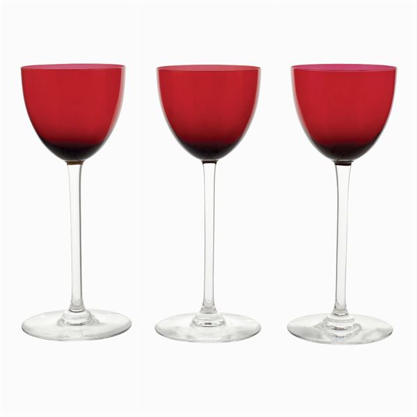 Baccarat, eleven wine glasses