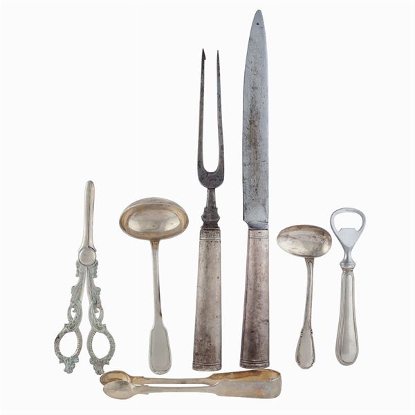 A silver flateware service (13)  (20th century)  - Auction Fine jewels and watches, silver and coptic textile fragments - Colasanti Casa d'Aste