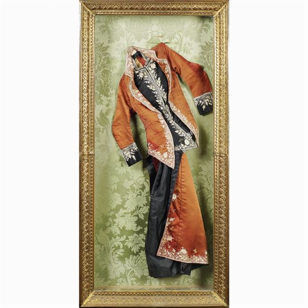 An ancient Spanish silk costume