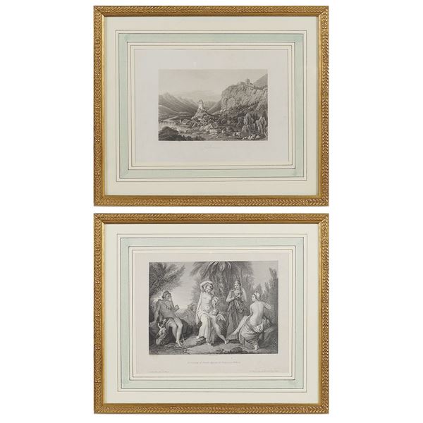 A pair of prints  (end 19th century)  - Auction Fine Art from Villa Astor and other private collections - Colasanti Casa d'Aste