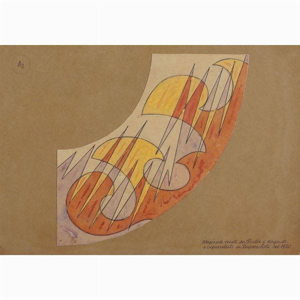Leopoldo Rota per Giacomo Balla  (1920)  - Asta DESIGN | ARTI DECORATIVE DEL 900 - Colasanti Casa d'Aste