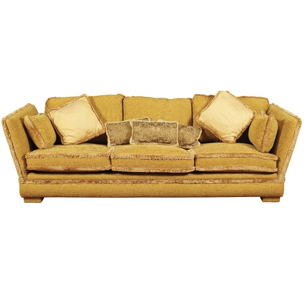 A three seat "Caccia" style couch