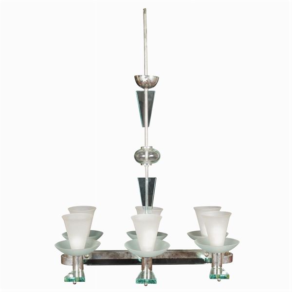 A six lights suspension lamp
