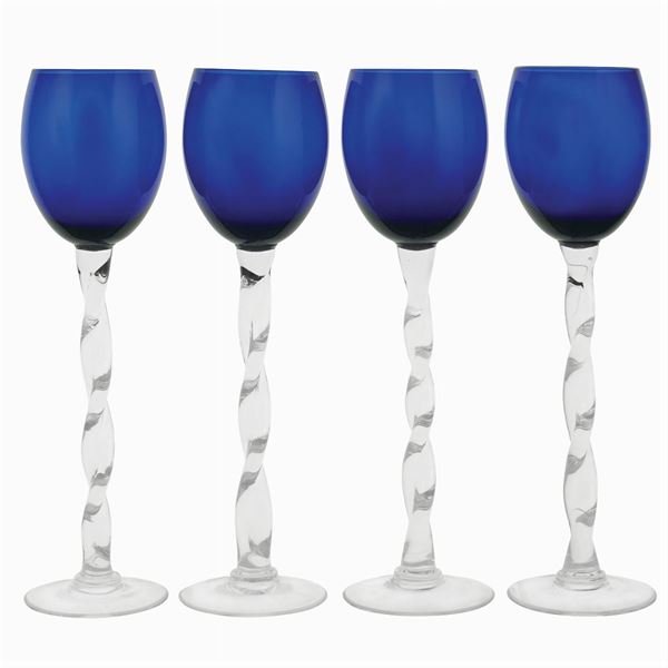 Twelve tasting glasses
