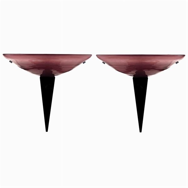 A couple of glass appliques