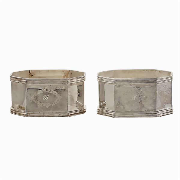 Twelve silver napkin holders  (Italy, 20th century)  - Auction FINE SILVER AND TABLEWARE - Colasanti Casa d'Aste