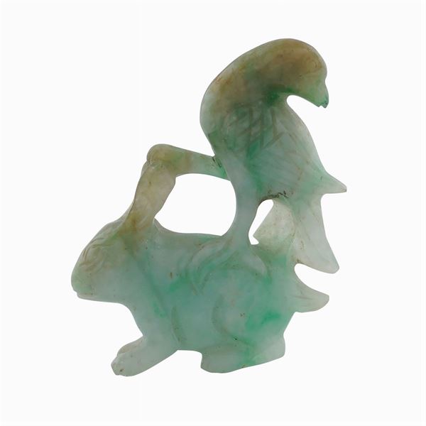 A chinese amulete in jadeite