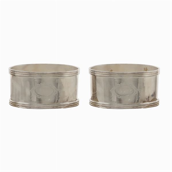 Twelve silver napkin holders  (Italy, 20th century)  - Auction Fine jewels and watches, silver and coptic textile fragments - Colasanti Casa d'Aste