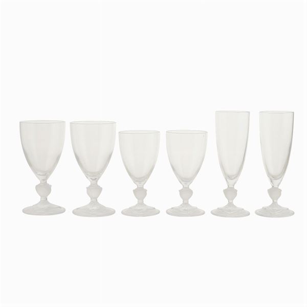 Servizio di 24 bicchieri in cristallo  (XX Sec.)  - Asta DESIGN | ARTI DECORATIVE DEL 900 - Colasanti Casa d'Aste
