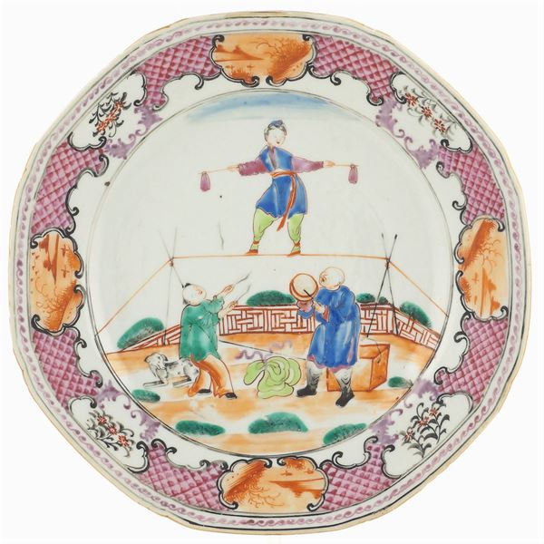 A porcelain plate