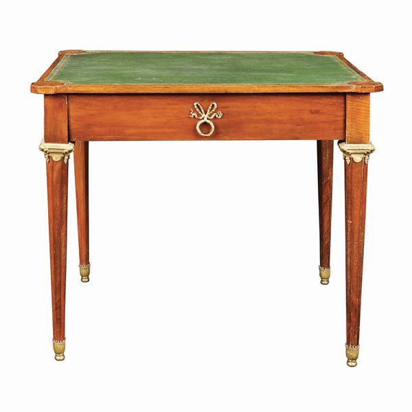A rose wood writing desk