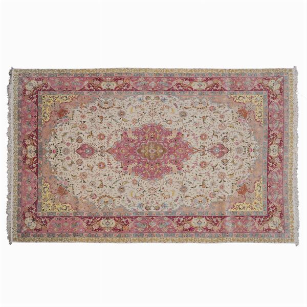 Tabriz 60 raj carpet  (Iran, old manifacture)  - Auction Fine Art from Villa Astor and other private collections - Colasanti Casa d'Aste