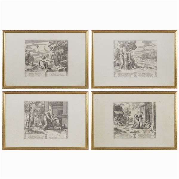 Four prints from the Divine Comedy  - Auction Fine Art from Villa Astor and other private collections - Colasanti Casa d'Aste