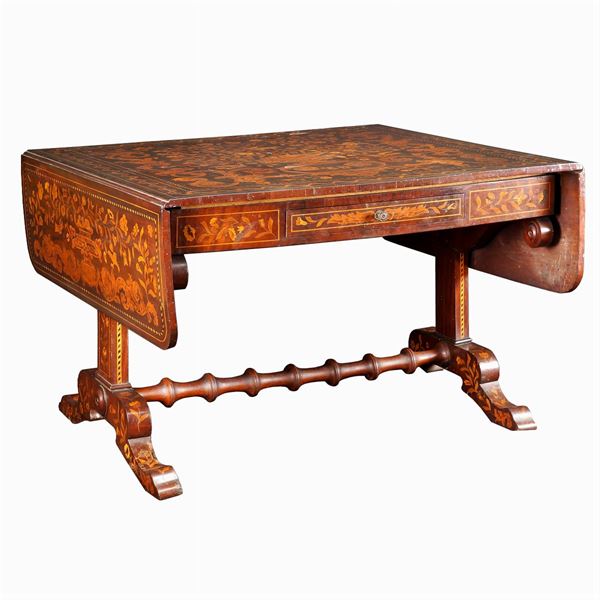A bandelle mahogany table  (Holland, mid 19th century)  - Auction Fine Art from Villa Astor and other private collections - Colasanti Casa d'Aste