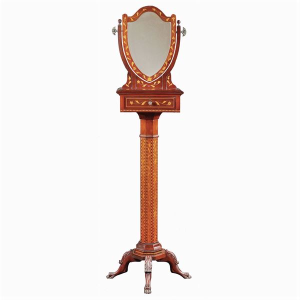 A mahogany beard mirror  (Holland, end 19th century)  - Auction Fine Art from Villa Astor and other private collections - Colasanti Casa d'Aste