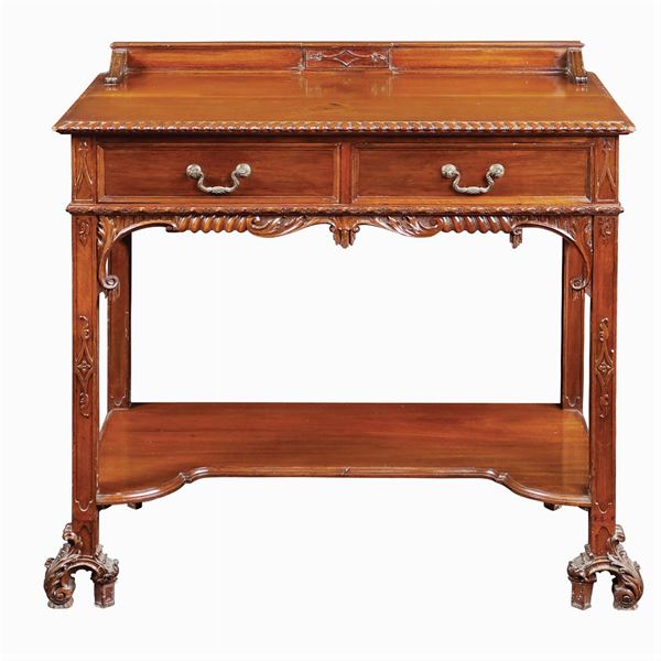 A mahogany writing desk