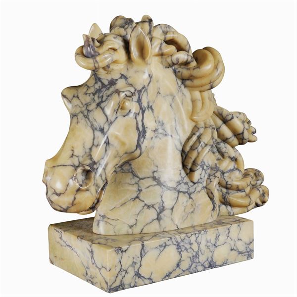 A Calcatta marble sculpture  (Italy, early 20th century)  - Auction Fine Art from Villa Astor and other private collections - Colasanti Casa d'Aste