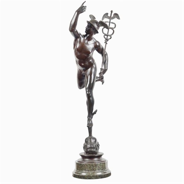 Patinated bronze sculpture  (Italy, 19th century)  - Auction Fine Art from Villa Astor and other private collections - Colasanti Casa d'Aste