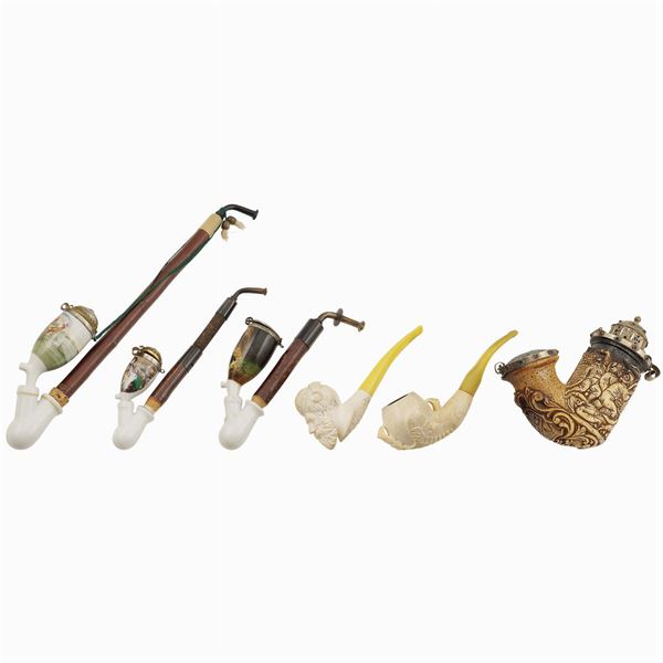 A collection of six pipes