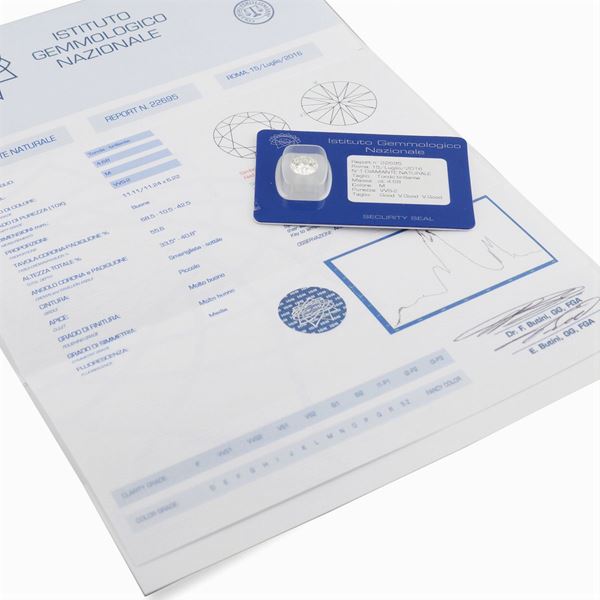 Diamante taglio brillante ct 4,68 in blister
