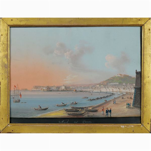 Neapolitan school  (20th century)  - Auction Online Timed Auction Paintings and Prints - I - Colasanti Casa d'Aste