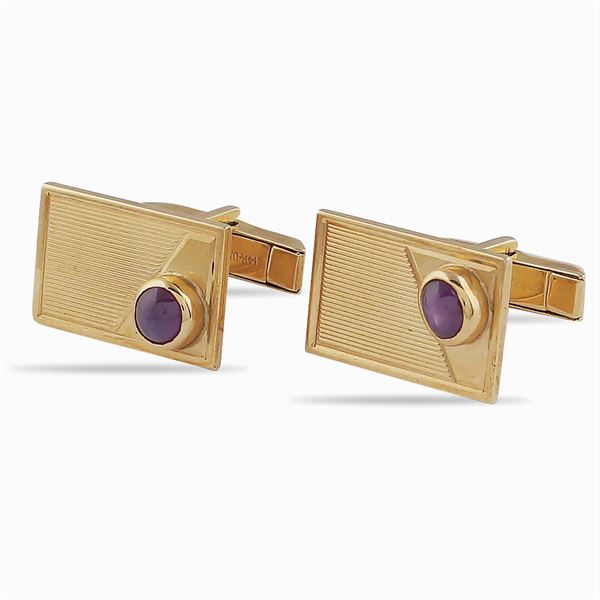 14kt gold cufflinks  (1940/50ies)  - Auction Fine jewels and watches, silver and coptic textile fragments - Colasanti Casa d'Aste