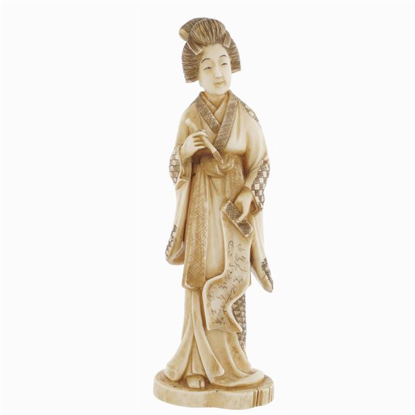 A figure in bone